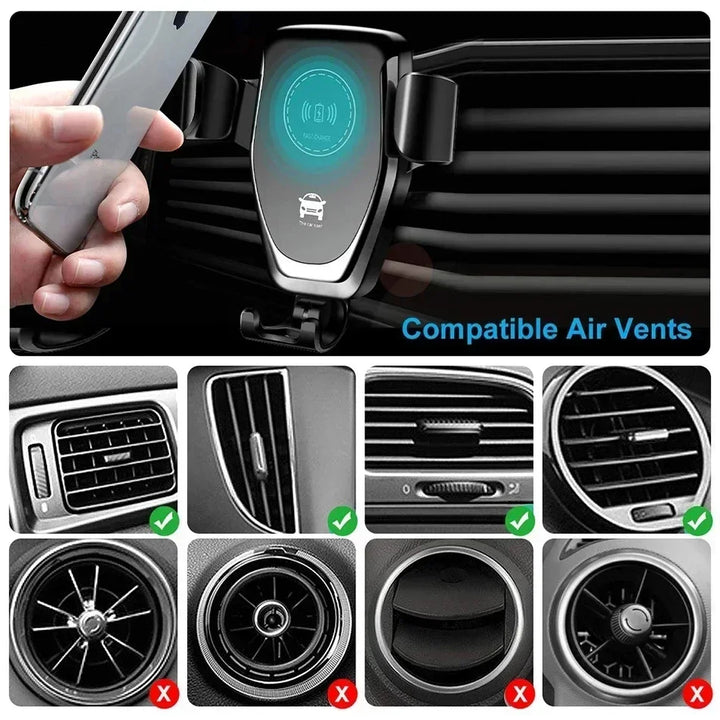 Carregador Rápido 30W Por Indução Para Iphone | Carregador Fast Charge Wireless Mais Seguro Para Carro