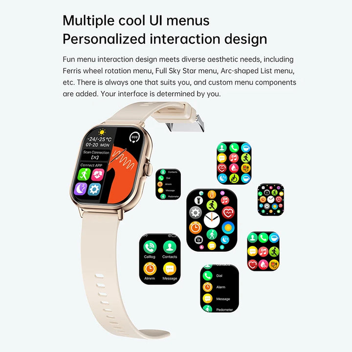 Smart Watch 2025 Android Bluetooth Touch Dial  + Fones De Ouvido | Auriculares