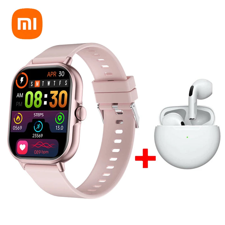 Smart Watch 2025 Android Bluetooth Touch Dial  + Fones De Ouvido | Auriculares