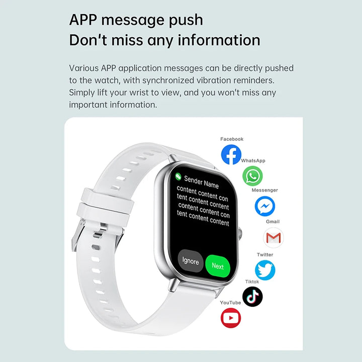Smart Watch 2025 Android Bluetooth Touch Dial  + Fones De Ouvido | Auriculares