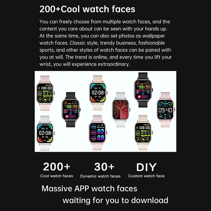 Smart Watch 2025 Android Bluetooth Touch Dial  + Fones De Ouvido | Auriculares