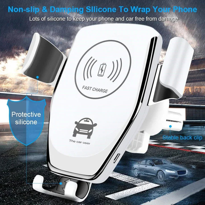 Carregador Rápido 30W Por Indução Para Iphone | Carregador Fast Charge Wireless Mais Seguro Para Carro