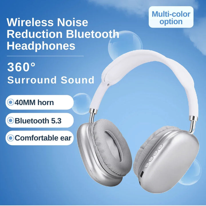 Fones De Ouvidos P9 Wireless | Headphones Noise Reduction