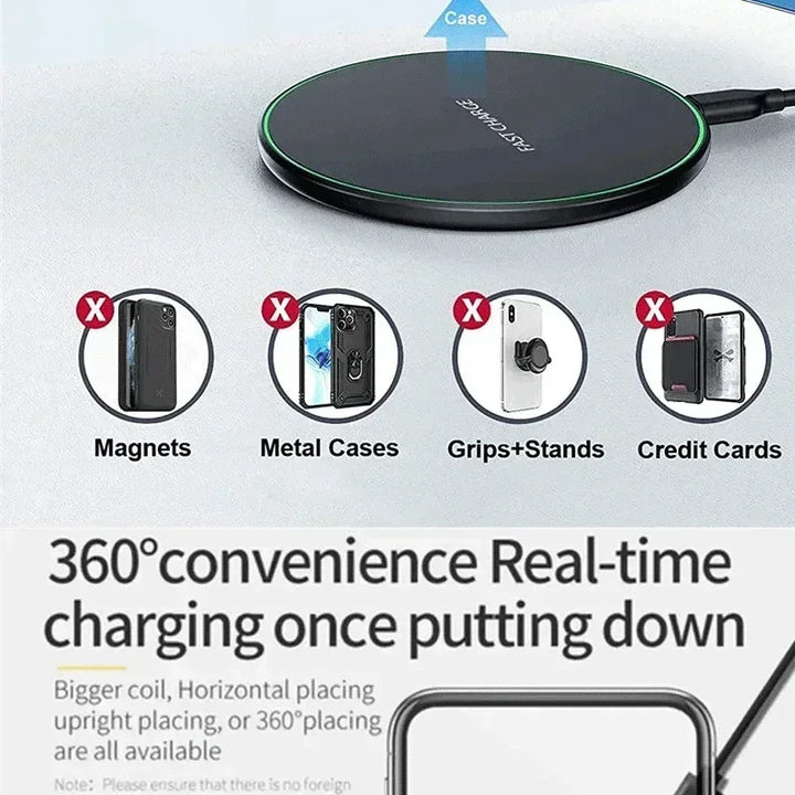 Carregador Wireless 200W Para IPhone | Samsung | Xiaomi