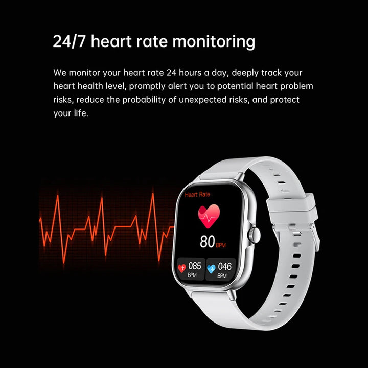 Smart Watch 2025 Android Bluetooth Touch Dial  + Fones De Ouvido | Auriculares