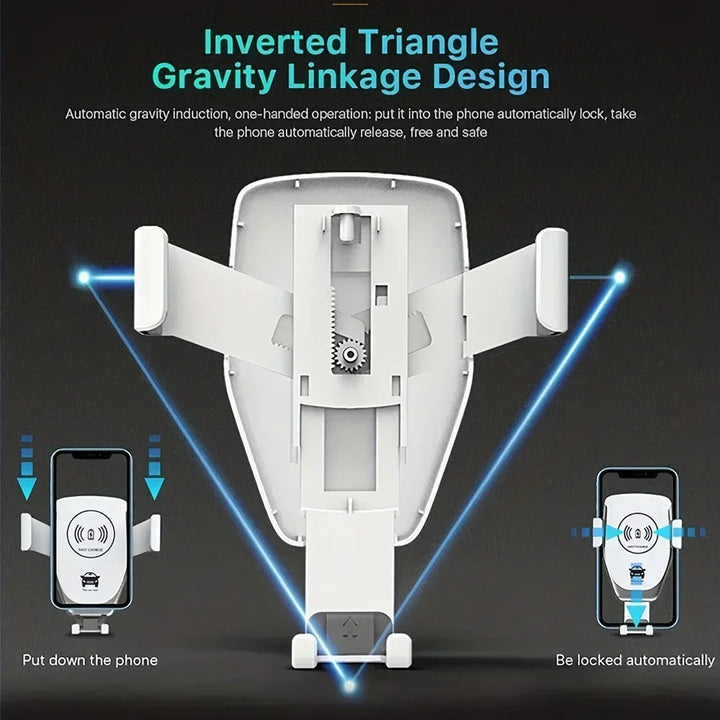 Carregador Rápido 30W Por Indução Para Iphone | Carregador Fast Charge Wireless Mais Seguro Para Carro