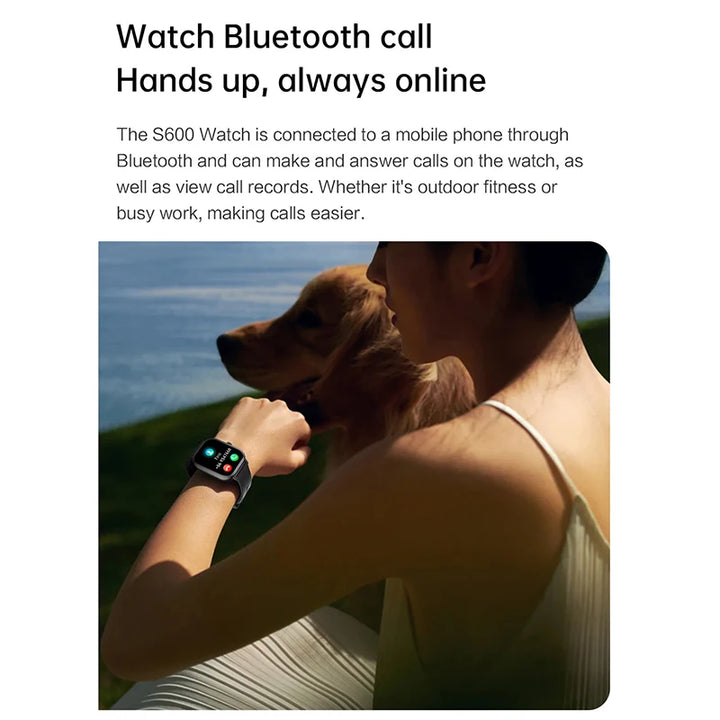 Smart Watch 2025 Android Bluetooth Touch Dial  + Fones De Ouvido | Auriculares