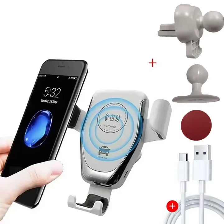 Carregador Rápido 30W Por Indução Para Iphone | Carregador Fast Charge Wireless Mais Seguro Para Carro