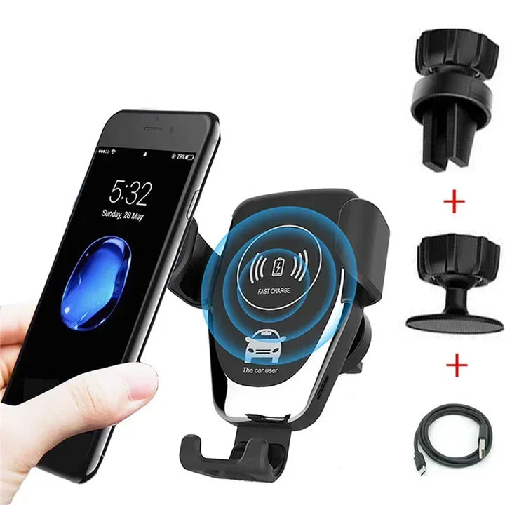 Carregador Rápido 30W Por Indução Para Iphone | Carregador Fast Charge Wireless Mais Seguro Para Carro
