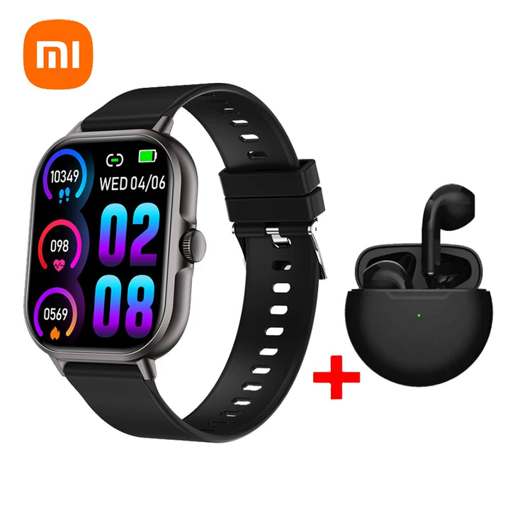 Smart Watch 2025 Android Bluetooth Touch Dial  + Fones De Ouvido | Auriculares